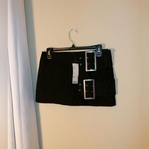 Silence + Noise Sophia Double Belted Micro Skort